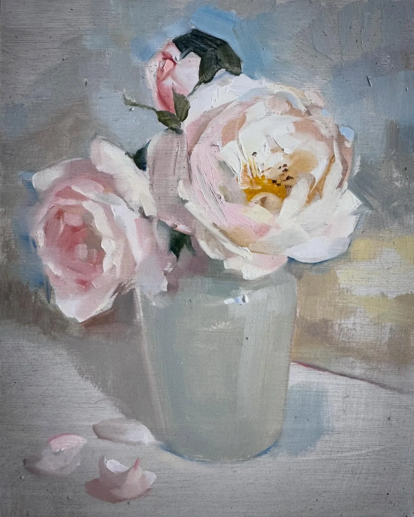 A Study of Alhampton Roses by Harriet.

Available.
Oil on Panel.
8x10 inches.
Link in Bio.

#rosepainting #buyart #floralart #present #contemporarypaintings