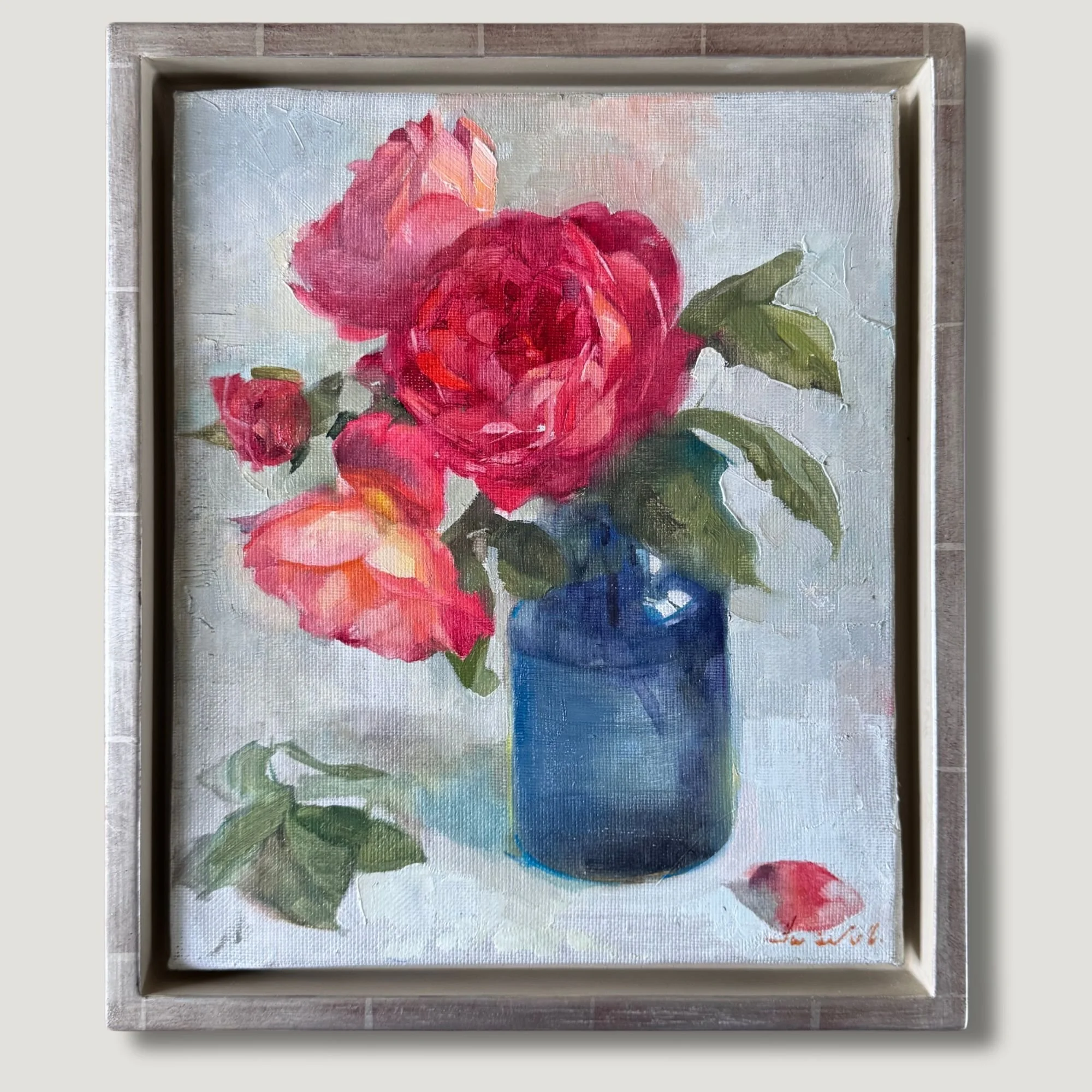 Benjamin Britten in a Blue Vase.