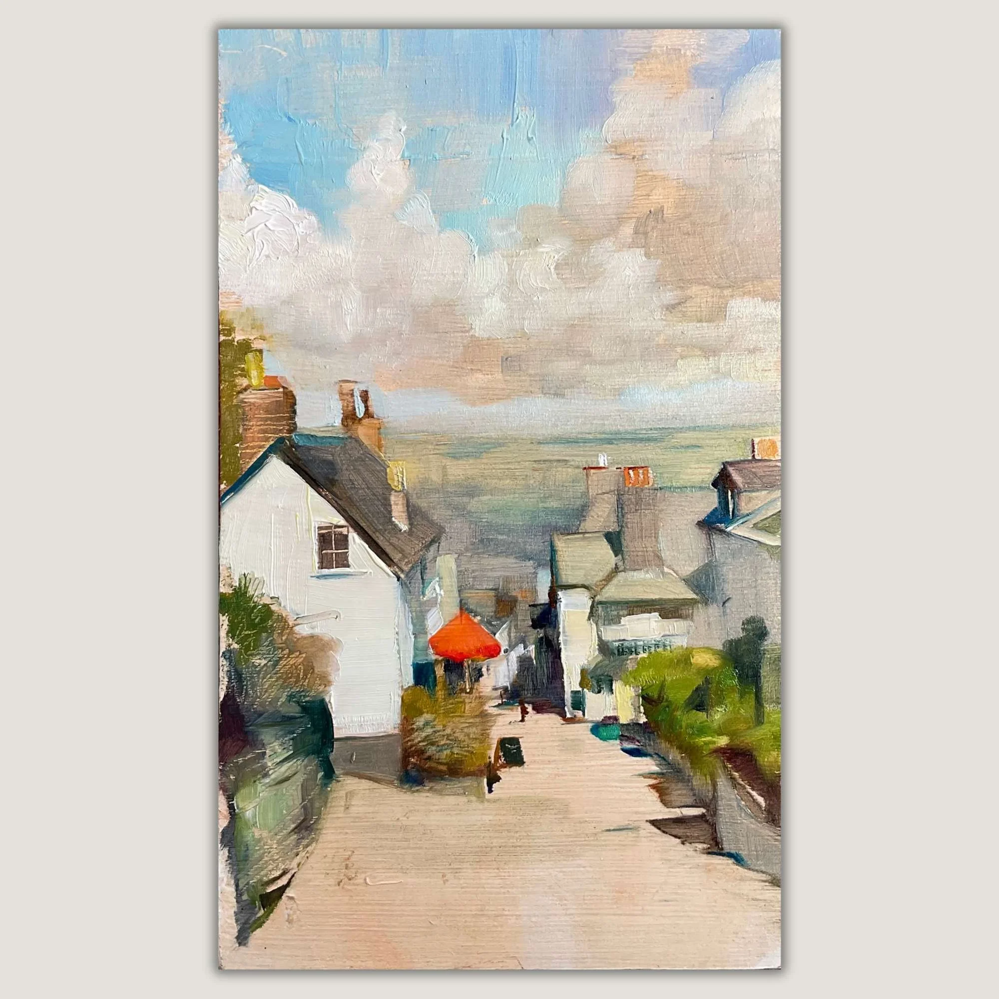 Looking down to the sea on a Fresh Day.