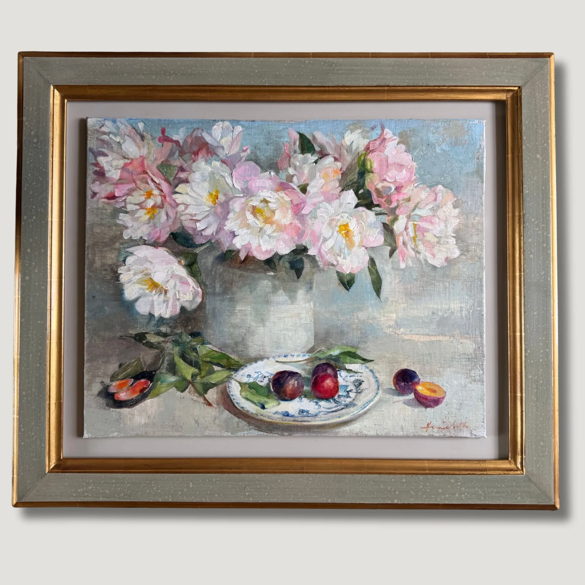 Peonies and Plums