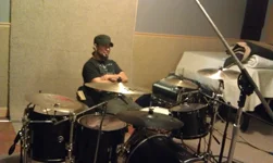 The calm before the storm: Gabe ready to rock.