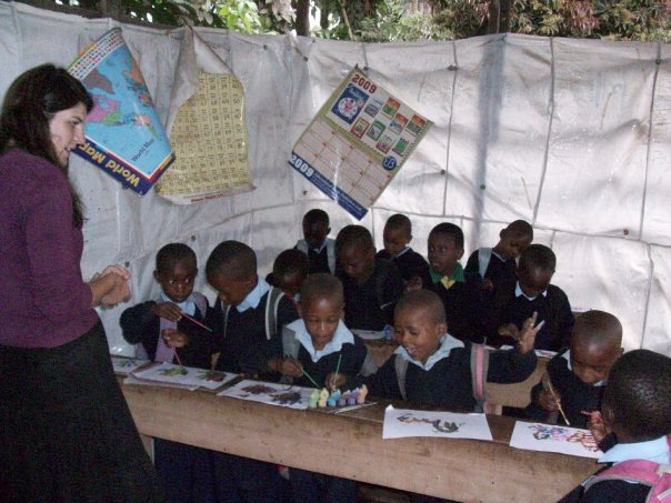 This is me teaching a group of 5 and 6 year olds that changed my life forever