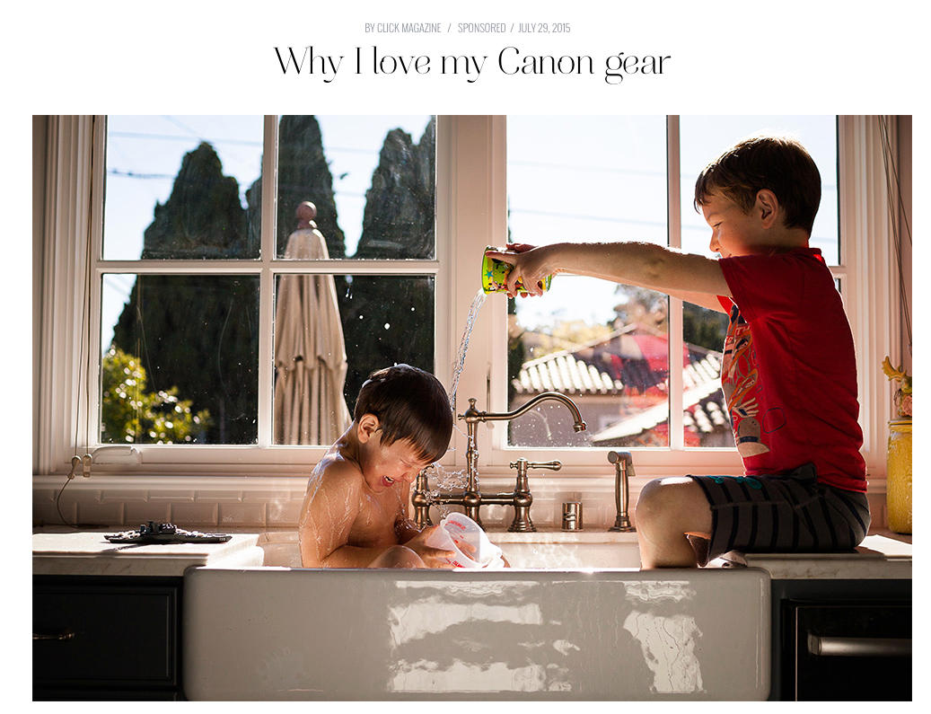 Canon Sponsored Blog Content