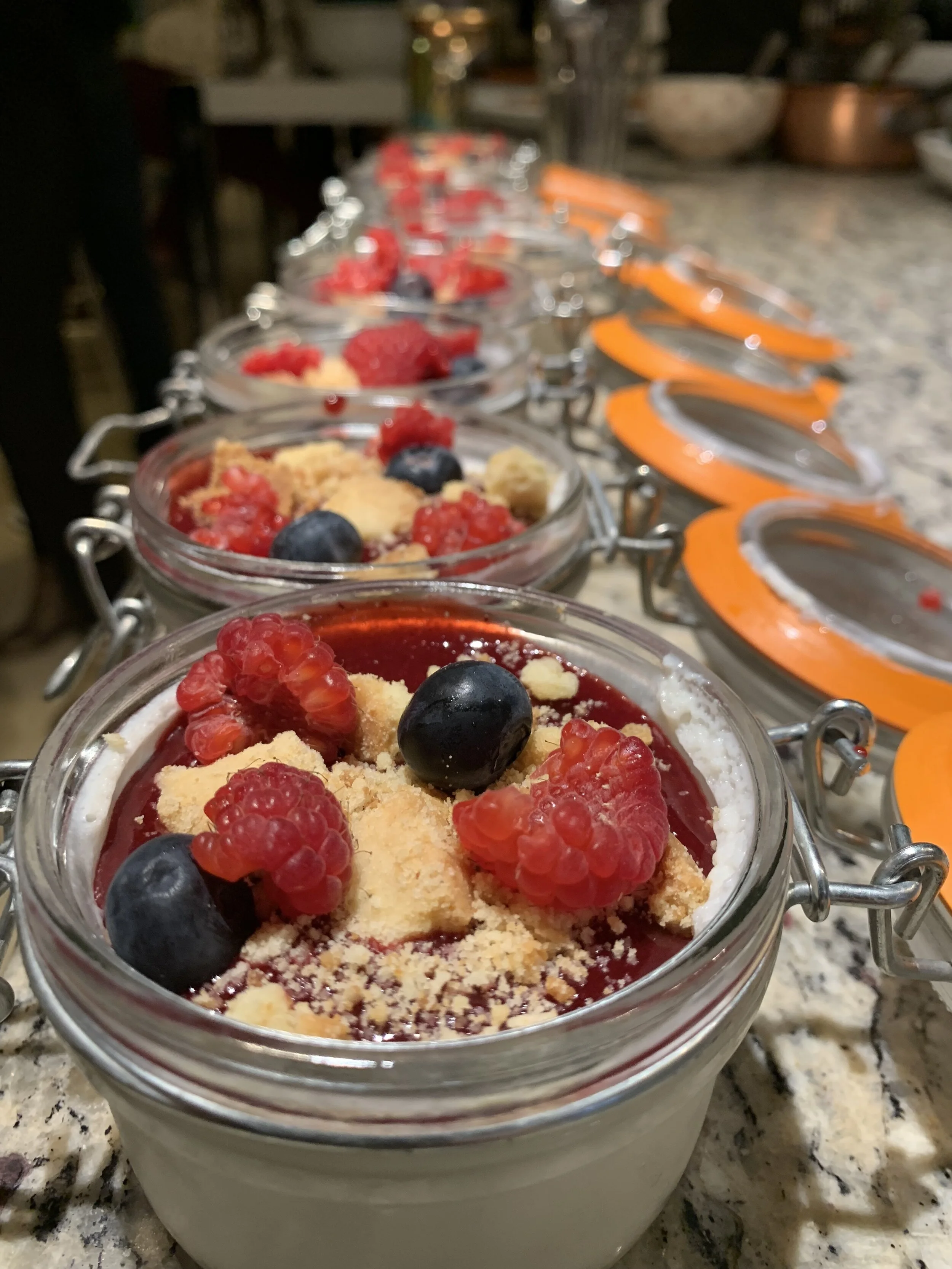 Lemon - Vanilla bean curd with berries 