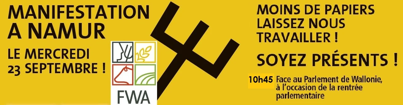 Manifestation à Namur- 23 septembre: en pratique