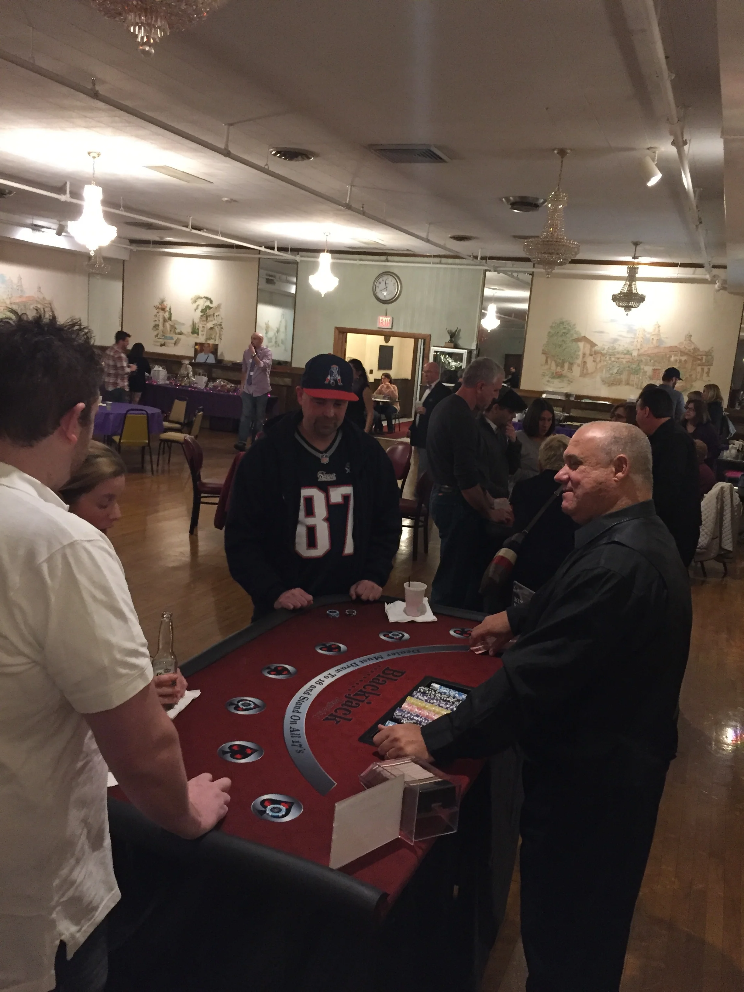 Enjoying the tables at 2015 Casino Night. 