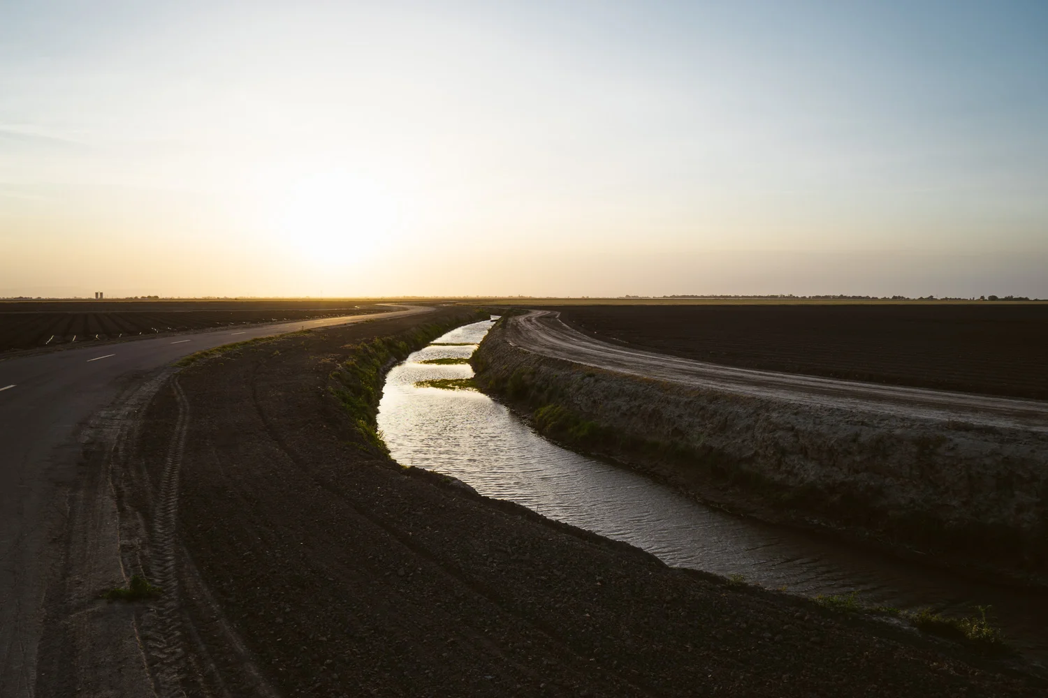 A small tributary of the California Aqueduct System.