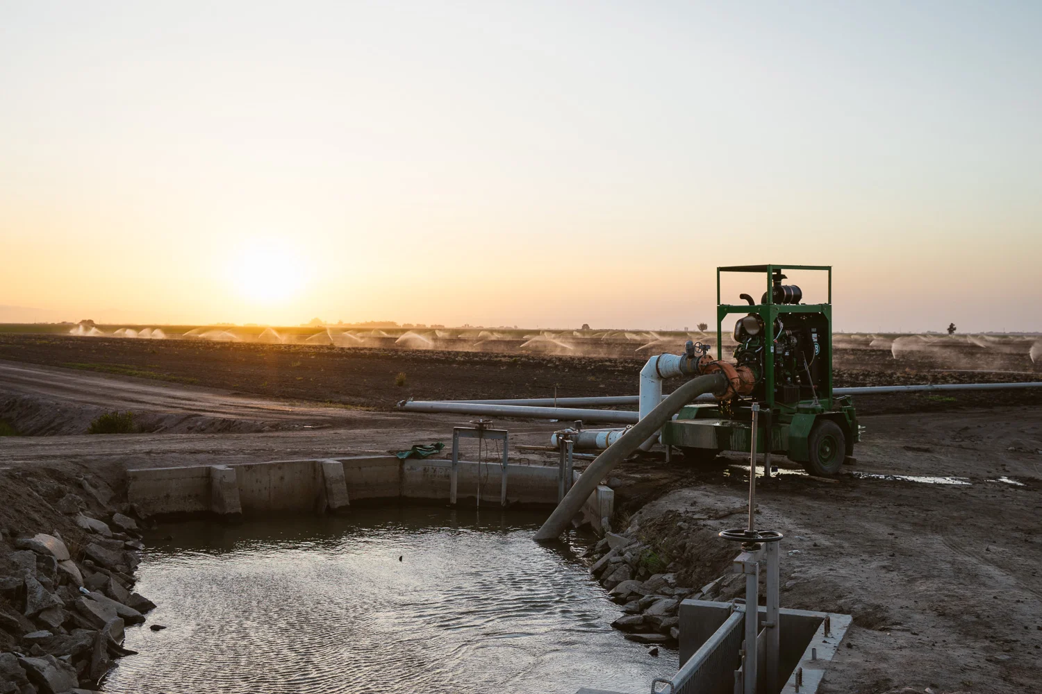 Possible solutions to the water shortage, like using pipes to connect farms so they can share water more efficiently, could take years to put in place.