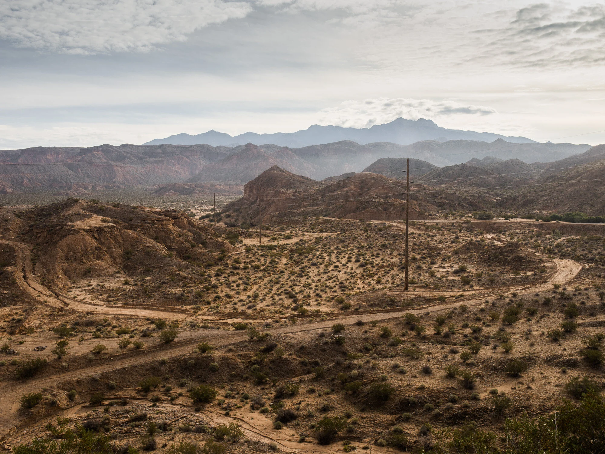 Bunkerville Flats, public land temporarily closed in 2014 in response to the Cliven Bundy standoff.