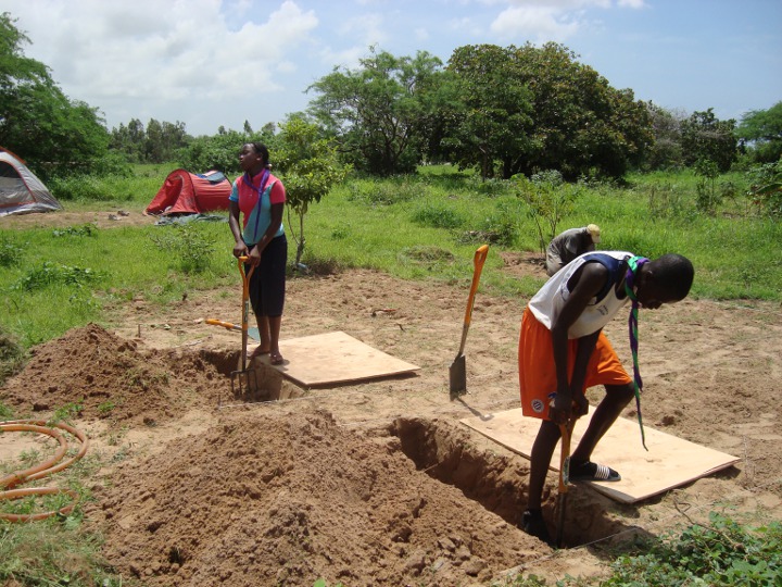 Scouts learning bed preparation at Fankanta 
