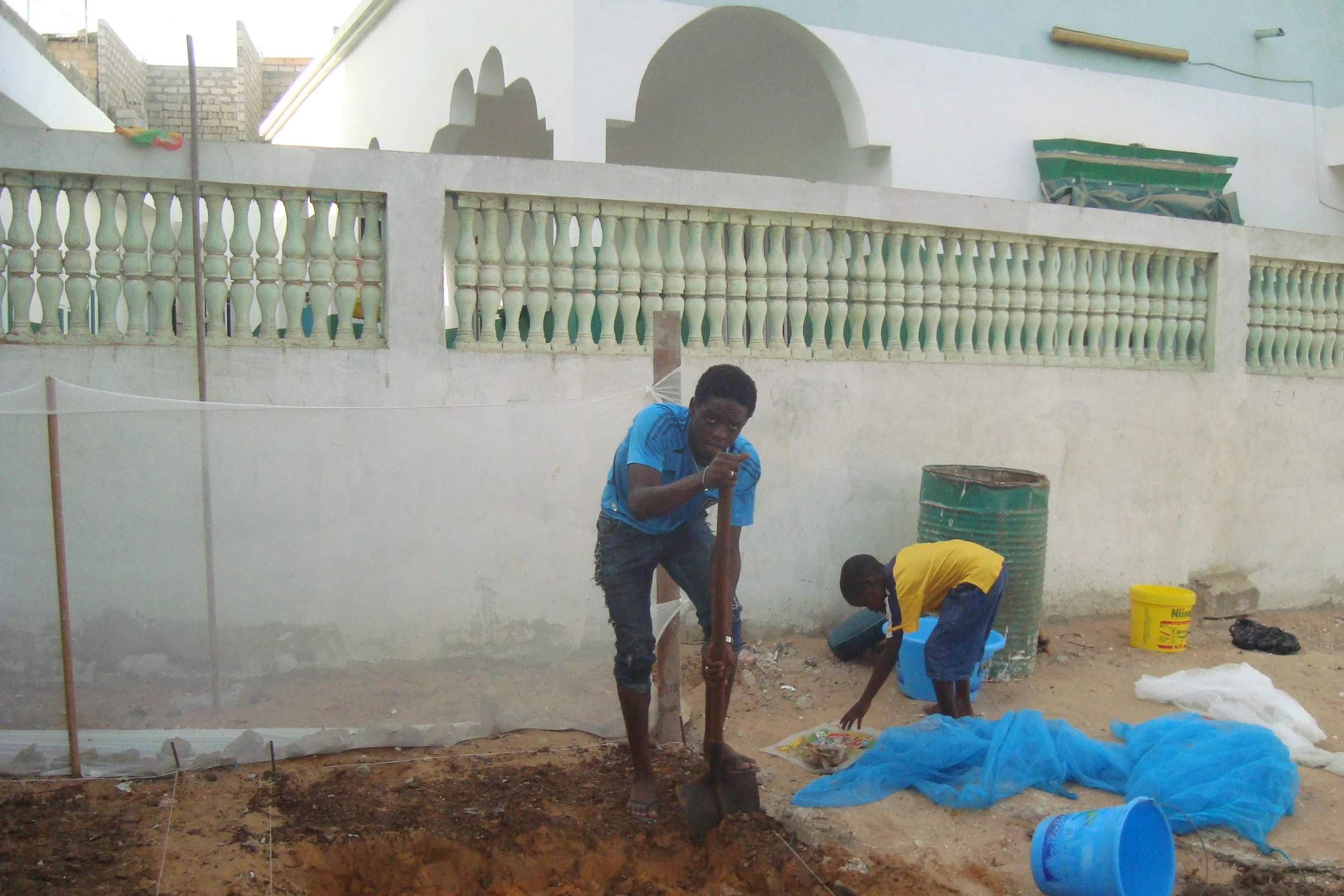 Working at Parcelles Assianies project, Summer 2015
