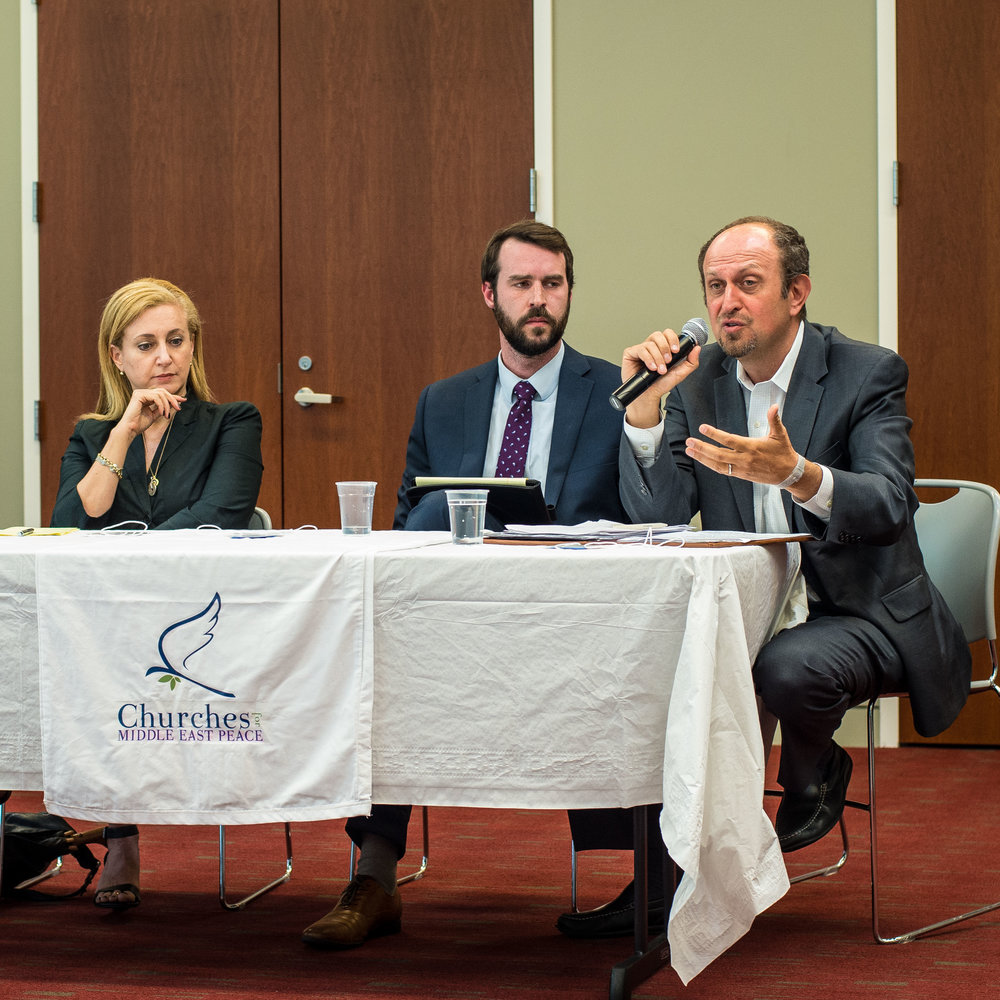 Effective Advocacy panel with Lara Friedman, Craig Swandby, and Hady Amr