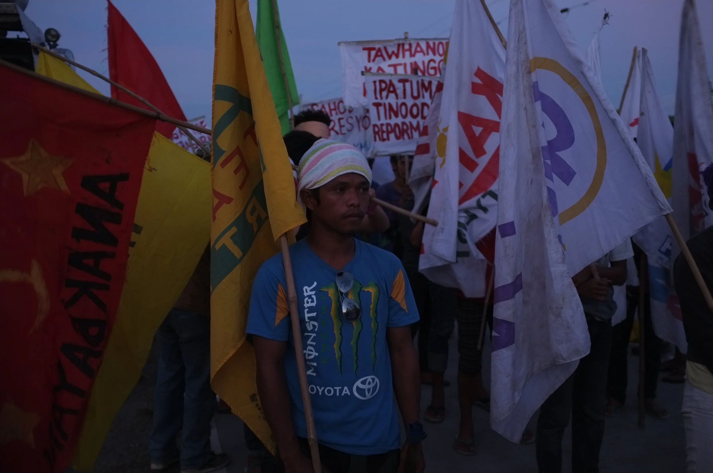  December 2013 | Mindanao Philippines: Youth, farmworkers, and students protest the recent extrajudicial killings in the Philippines. 