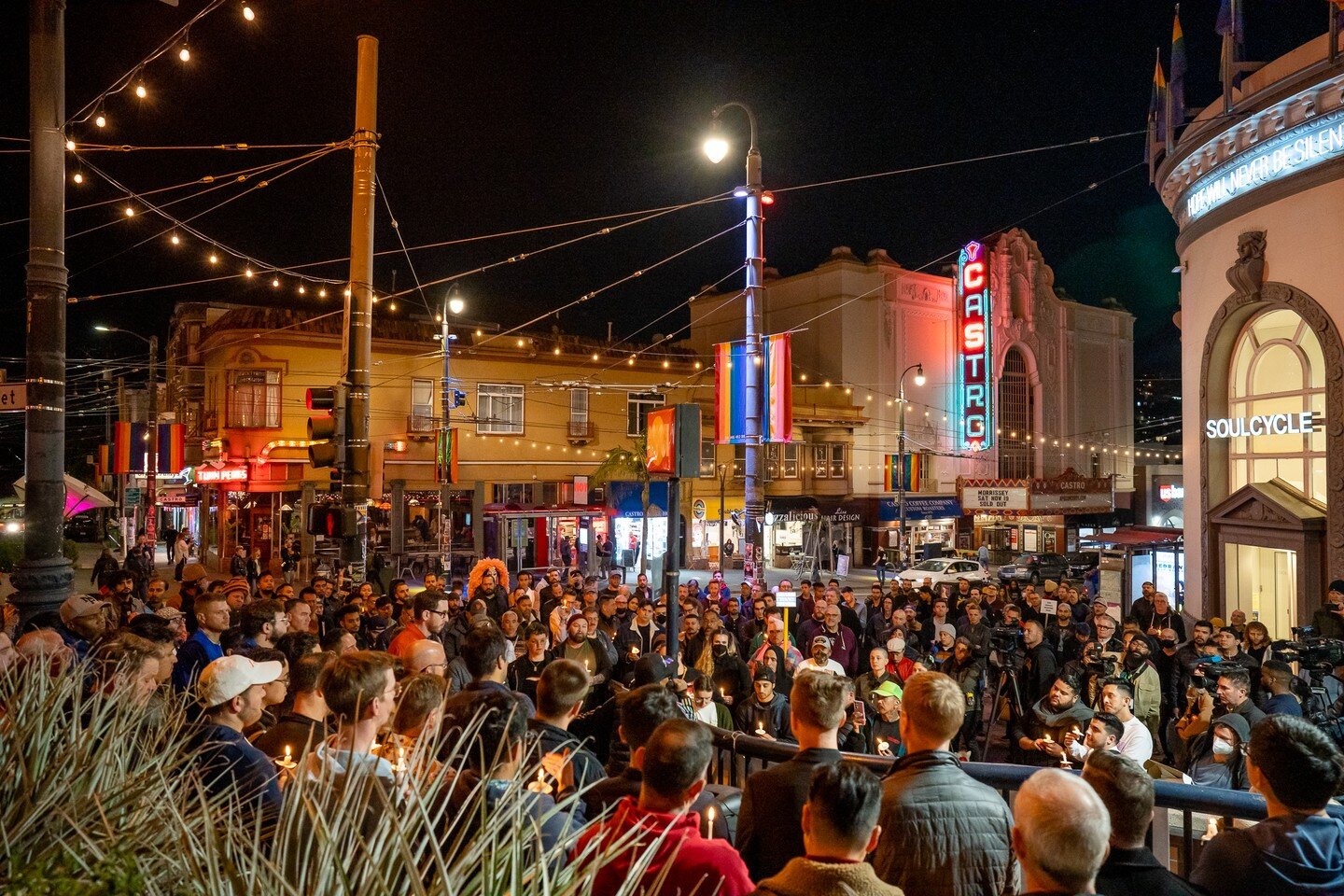 📍San Francisco, CA | #onassignment for @sfstandard | Thank you @rjmickelson for the assignment. 
.
.
.
A vigil was held in the Castro District last night for those who have lost their lives in the recent massacre at Club Q in Colorado Springs, CO.