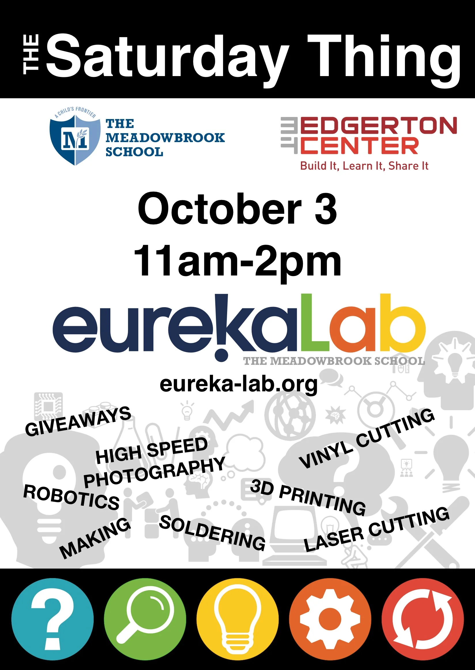 Join us in the EurekaLab for some making this Friday, October 3 from 11-2pm.