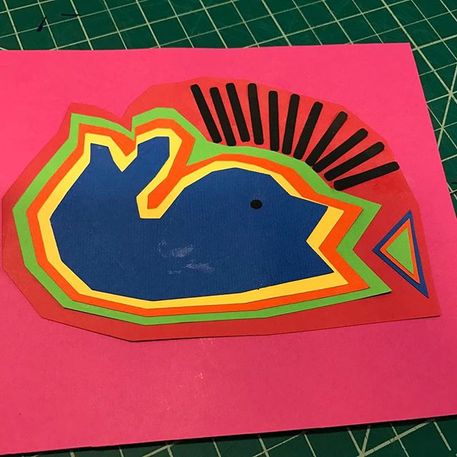 First cricut design - inspired by Mola art.