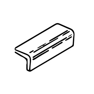2 1/8 x 2 5/8 x 6 Sink Rail