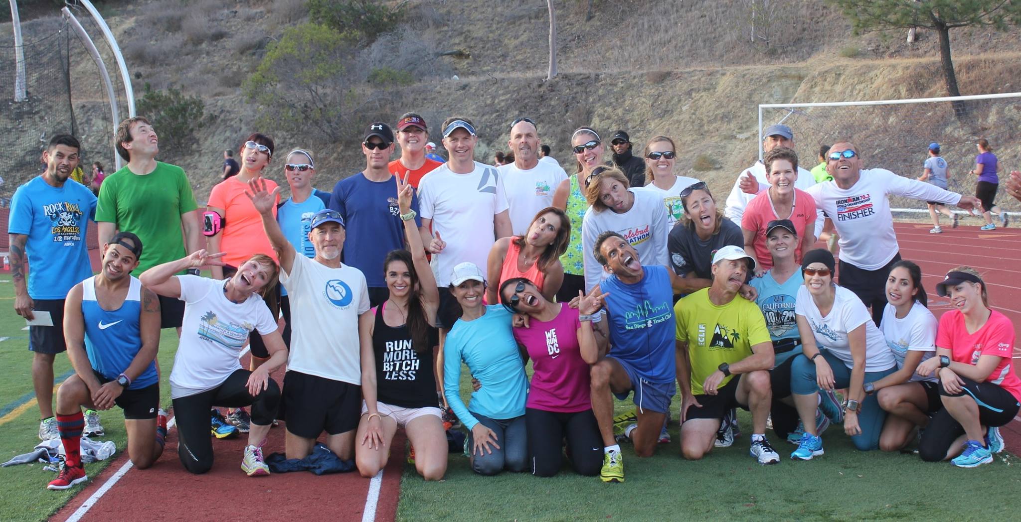 San Diego Track Club group that went to Mountains 2 Beach Marathon. Tapering made us psychos.