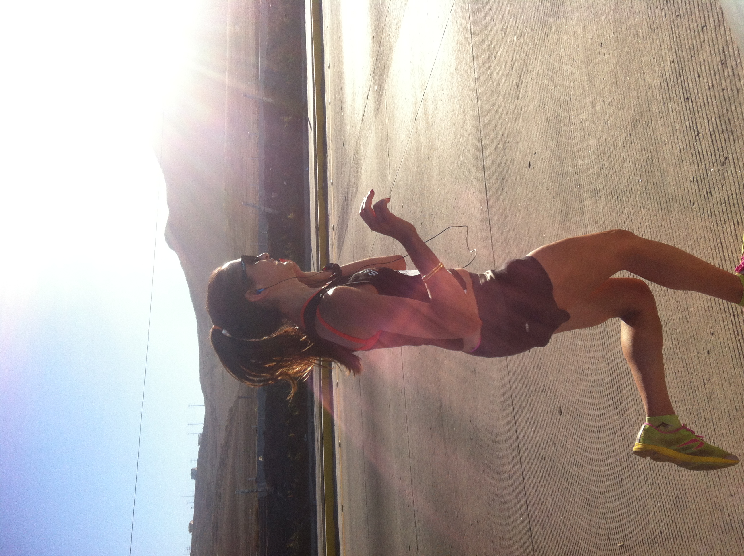 RUNNING TOWARDS THE SUN. I believe my words to Judy during this picture was- THIS IS ALL HILLS!!!