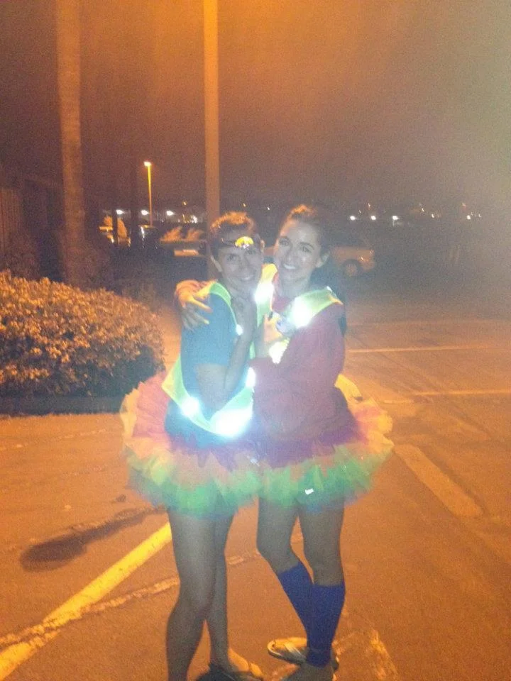 Nothing as fashionable as a reflective vest. Fall 2014, for sure. 