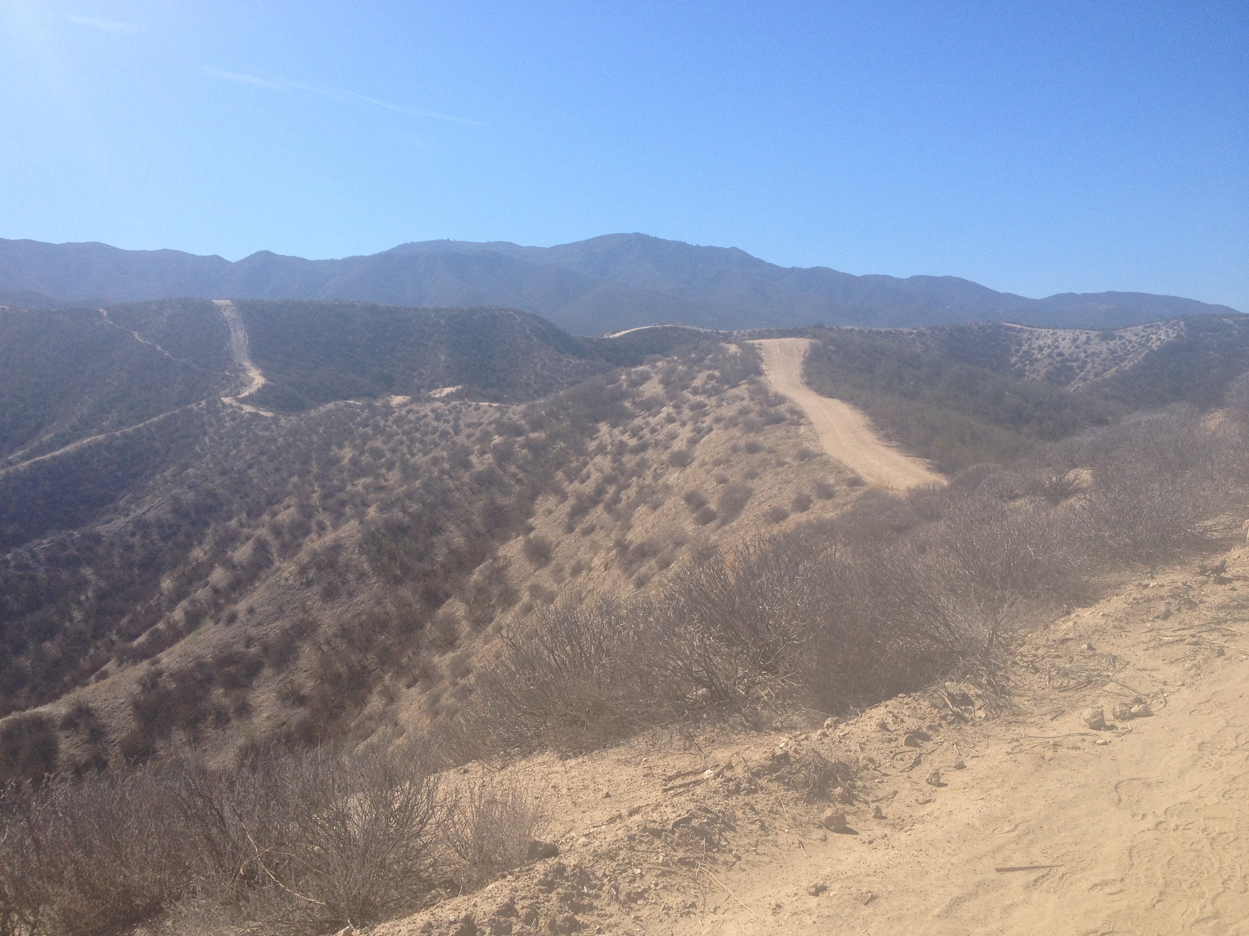 every trail in this picture was climbed. 