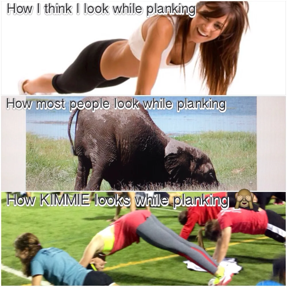 you say plank, i say downward dog.