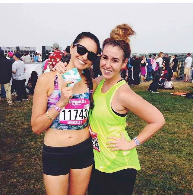 my middle sis' specialty is running races untrained. 
