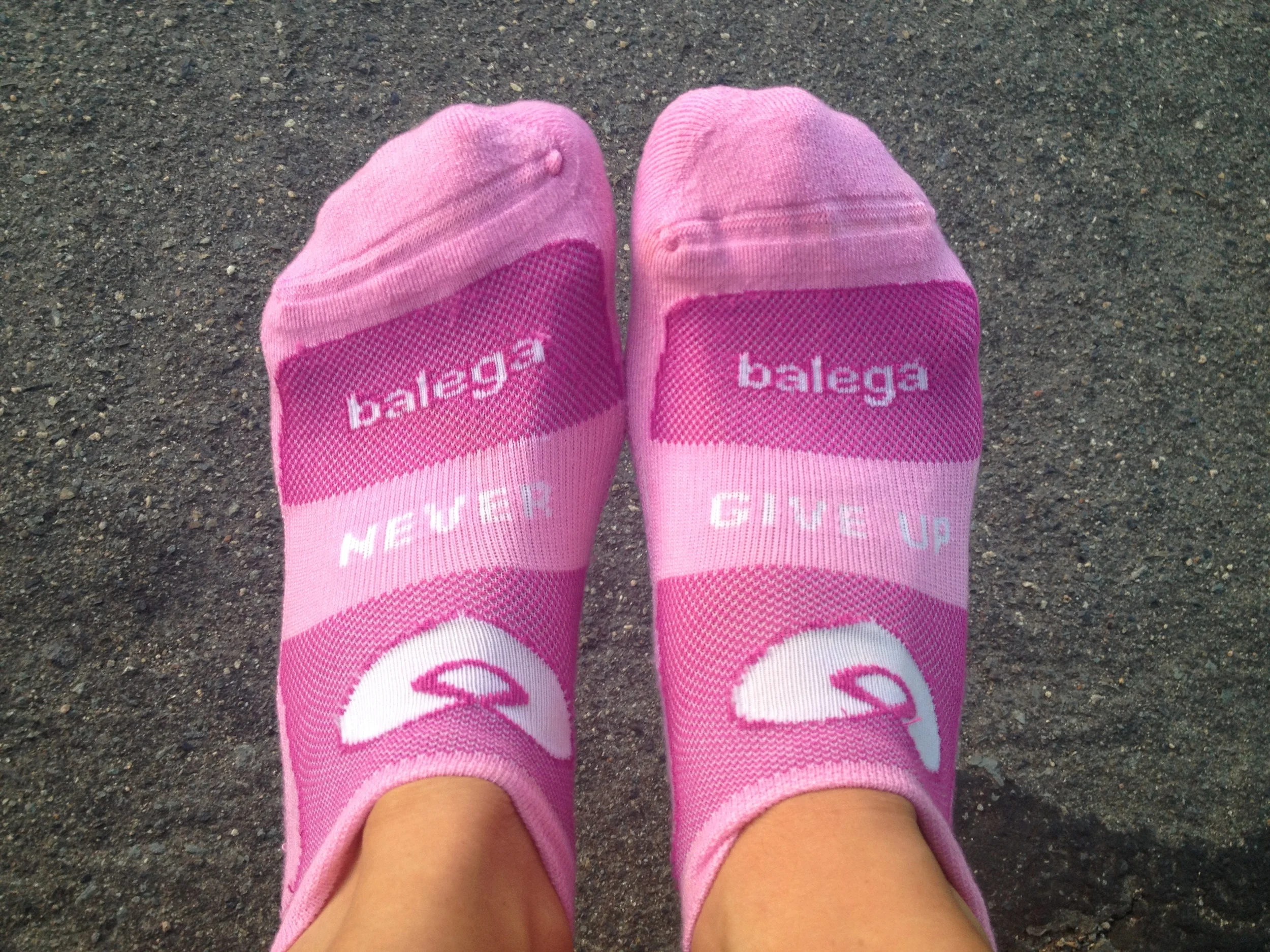 it's really difficult to be grumpy about doing a run when i read my socks. 