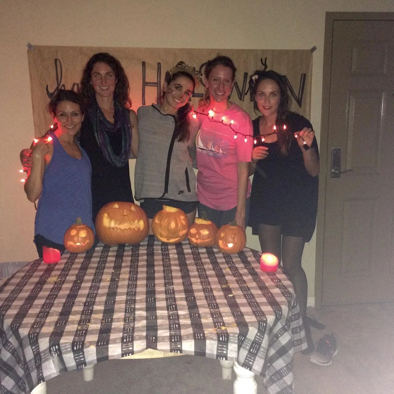 what's more terrifying than our pumpkins? me with a knife trying to create my masterpiece. i made it out with all fingers attached.