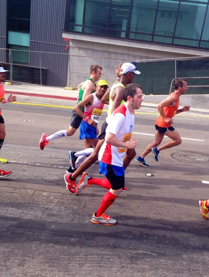 thanks for waving to me, Meb. MADE MY DAY!