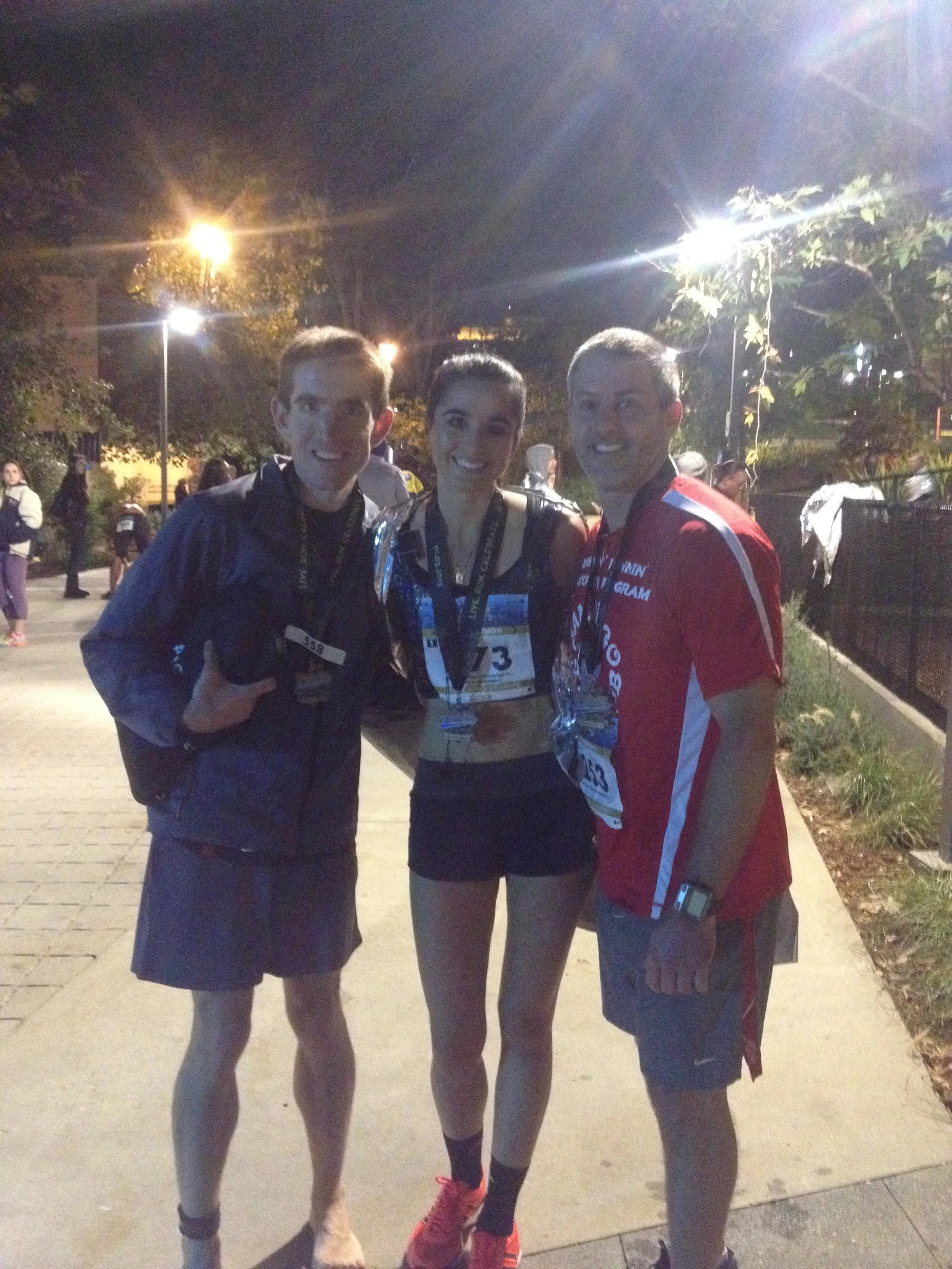 highlight of race was seeing Joel & Tim out on the course. that and the finish line.