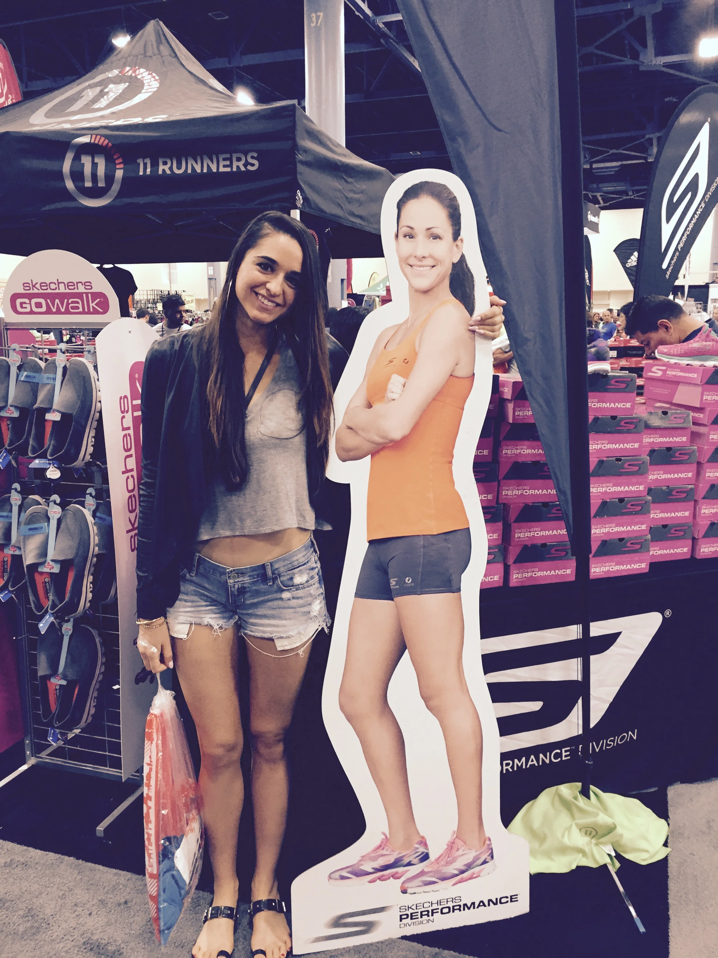 at the Miami Marathon Expo with my runsista herooooo, Kara Goucher.