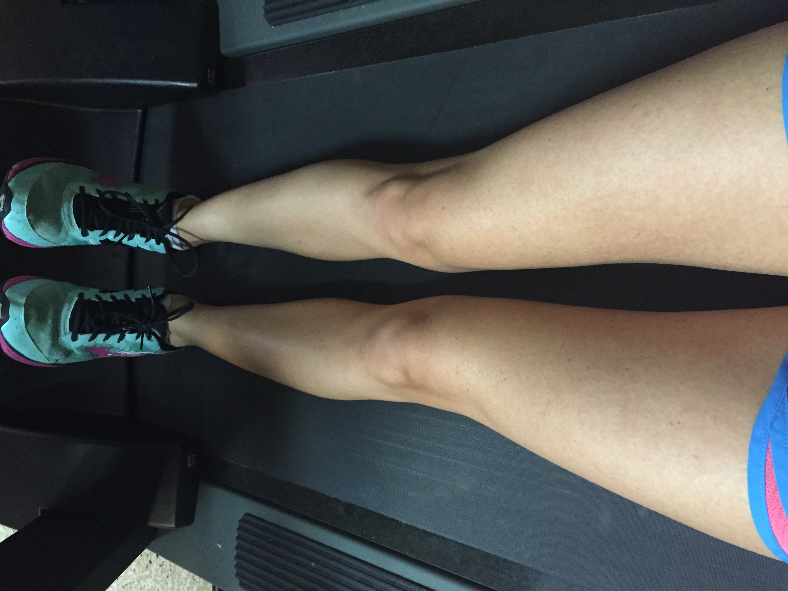where my legs basically live. my treadmill. i wish i got to be in this position all of the time tho. much more comfortable.