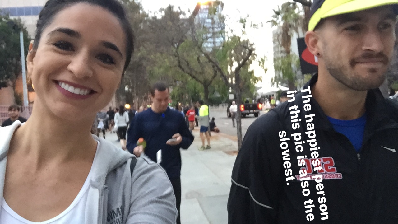 still really happy. i really didn't expect to have to run. 