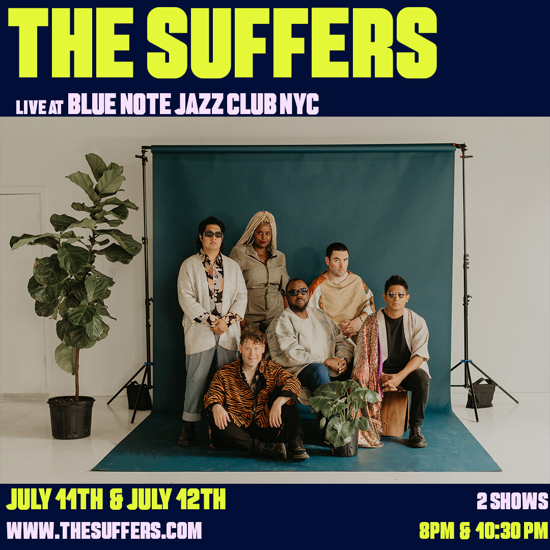 We are back in New York City July 11th and 12th at @BlueNoteNYC! 

We will be playing an 8pm show and 10:30pm show each night, and we cannot wait to see y'all there! We'll be playing music from all three albums, and we look forward to connecting with