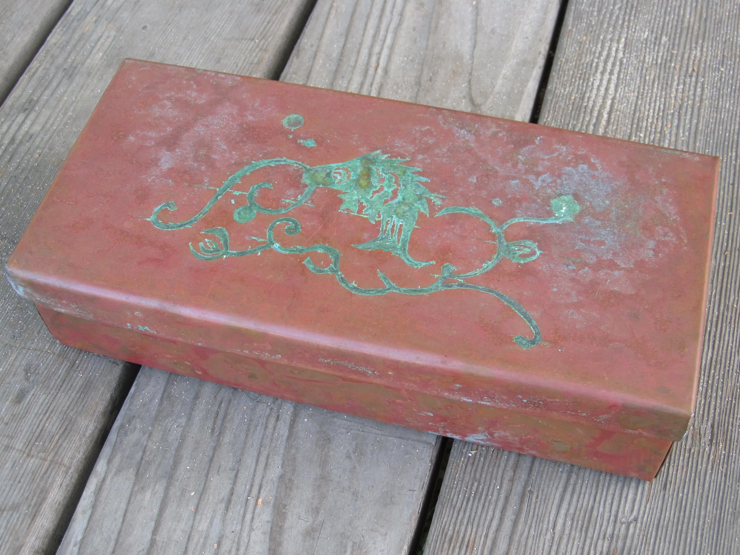   Box with Acid Etching  