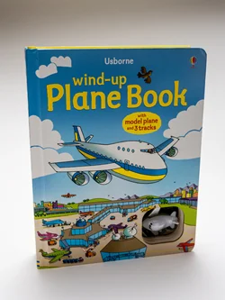 Great Airplane Book For Your Toddler - Wind-Up Plane Book