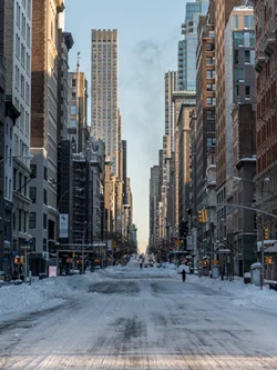 The Morning After The First Snow Storm of 2016 - NYC