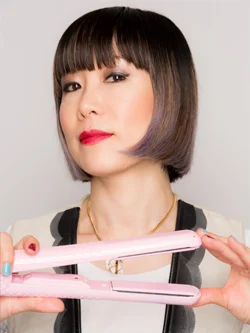 How To Style Side Swept Bangs With A Flat Iron