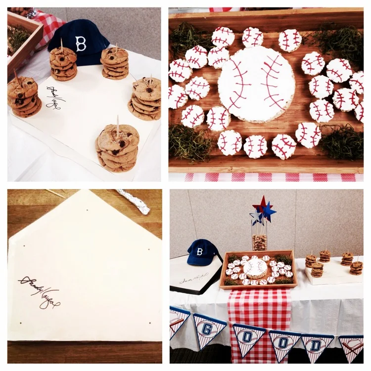 Baseball Theme Luncheon Dessert Bar