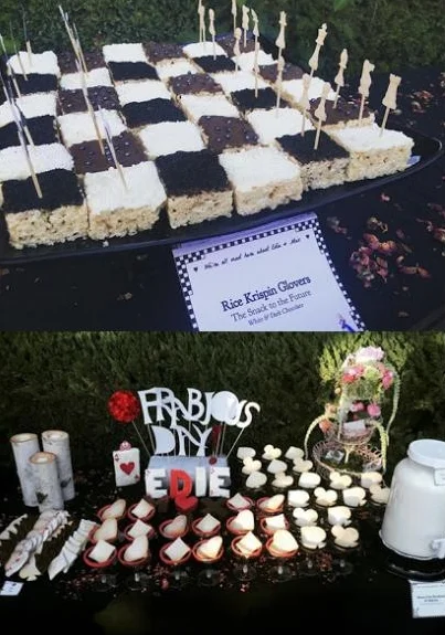 Alice in Wonderland Wedding Dessert Bar