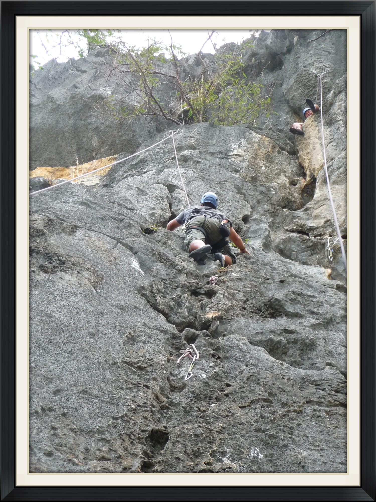  Rock climbing near Horse Head Mountain in Thailand 