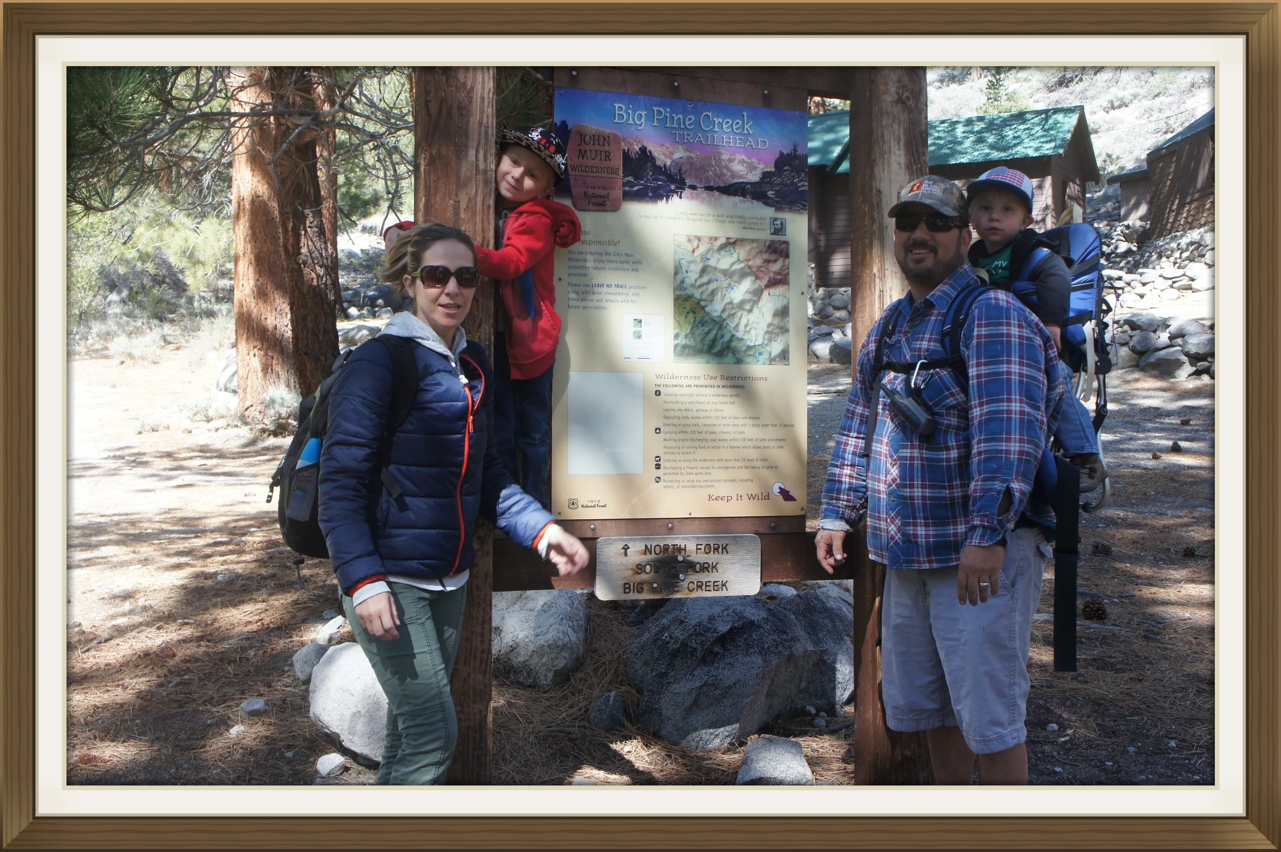 Getting ready to hike to First Lake