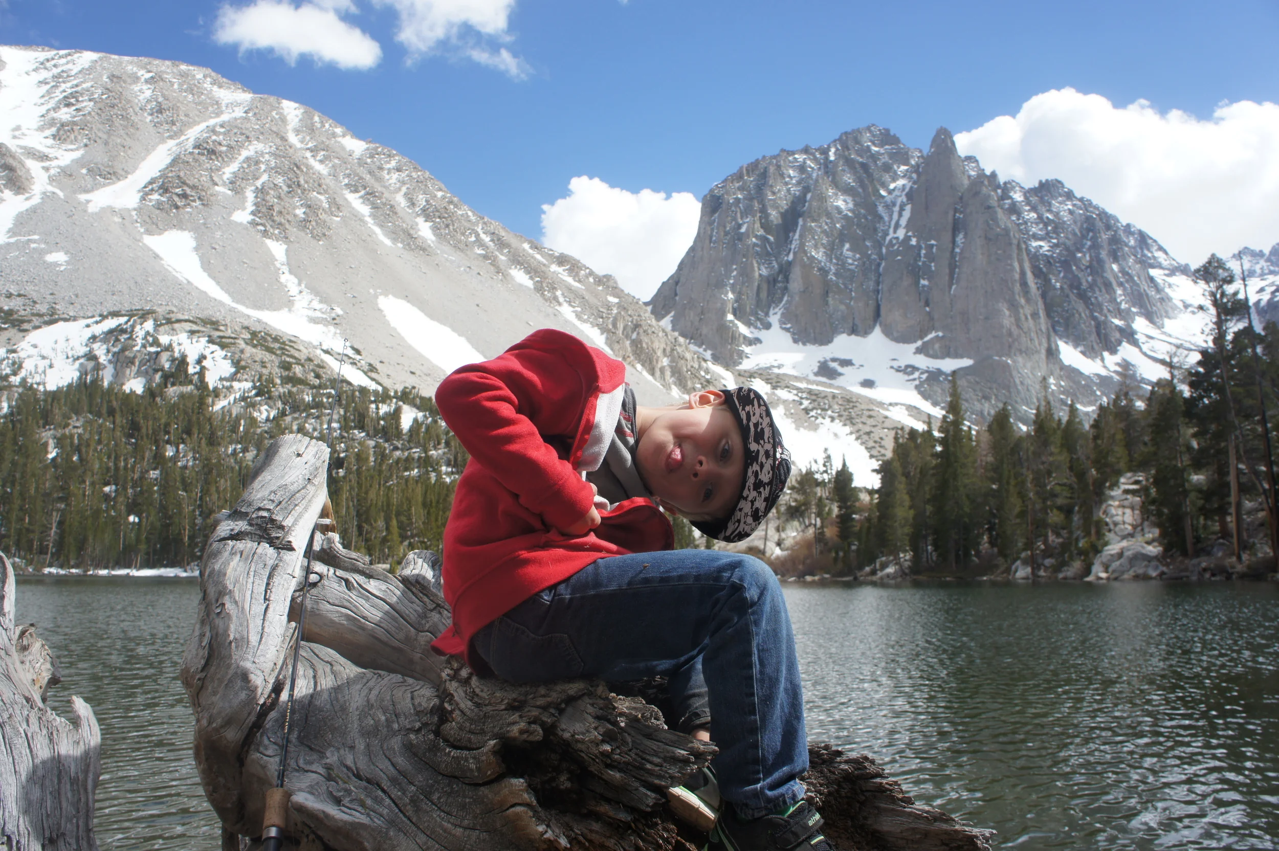Having fun at First Lake