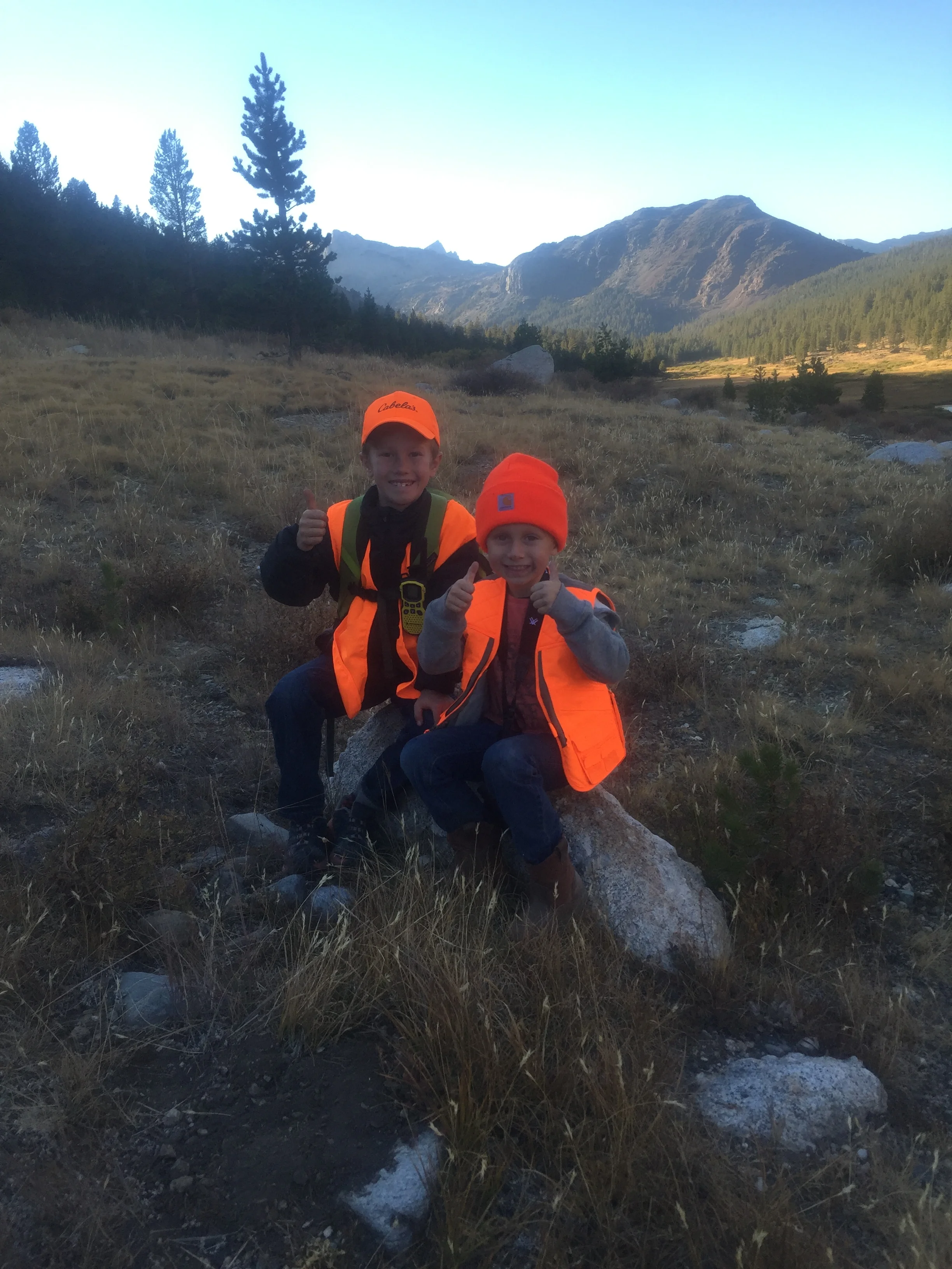  My son and his friend on their first hunting trip