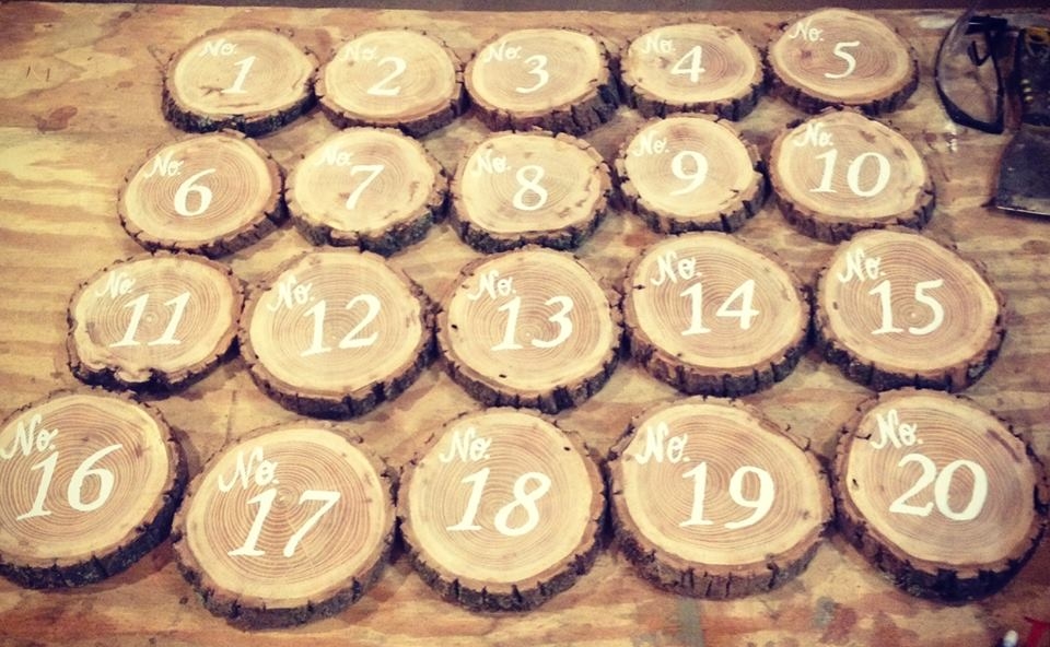 How To Make Rustic Table Numbers