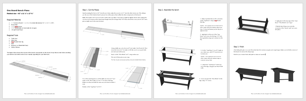 How To Build A Bench