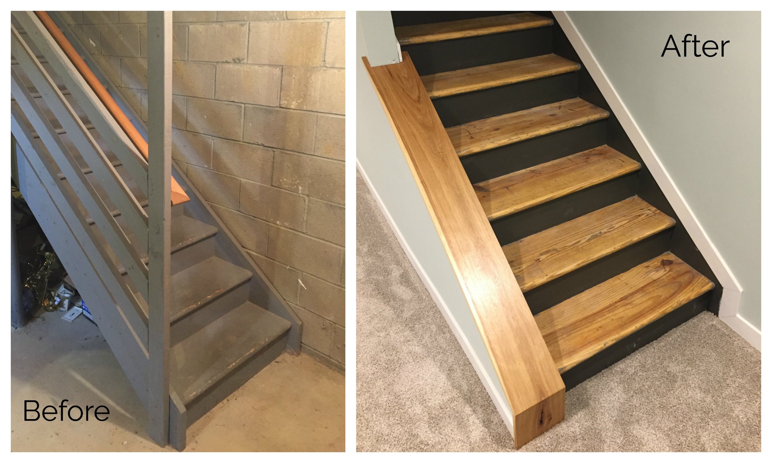 Refinishing Hardwood Stairs – Before & After Stair Remodel Ideas