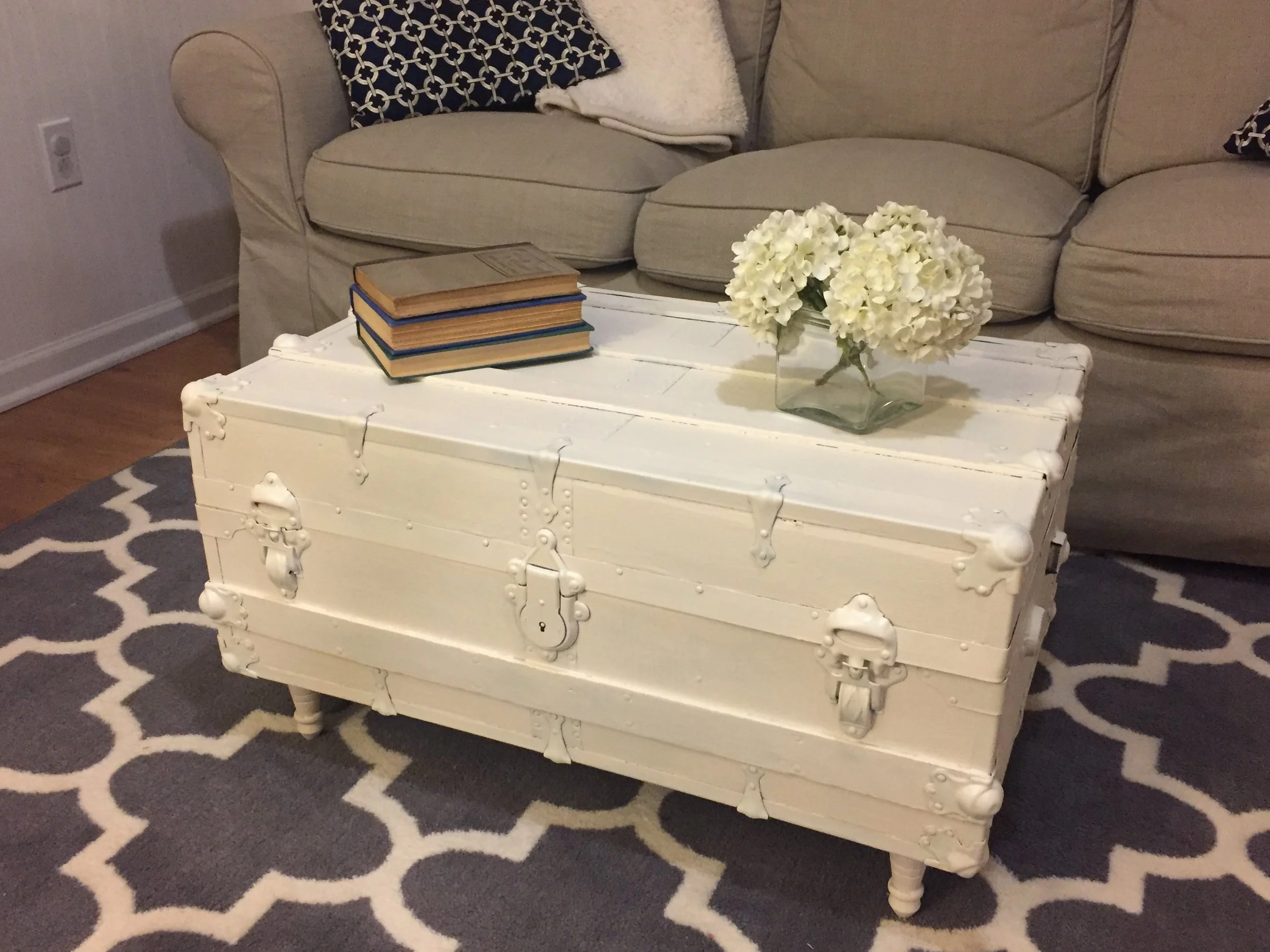 DIY Vintage Steamer Trunk Coffee Table — Revival Woodworks