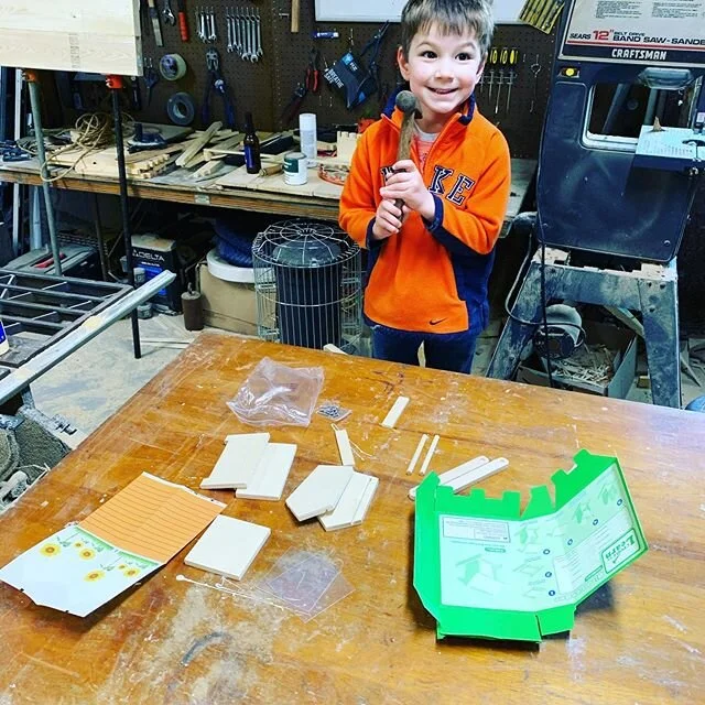 Hammer. Hammer. Hammer. #dadlife #workshop.